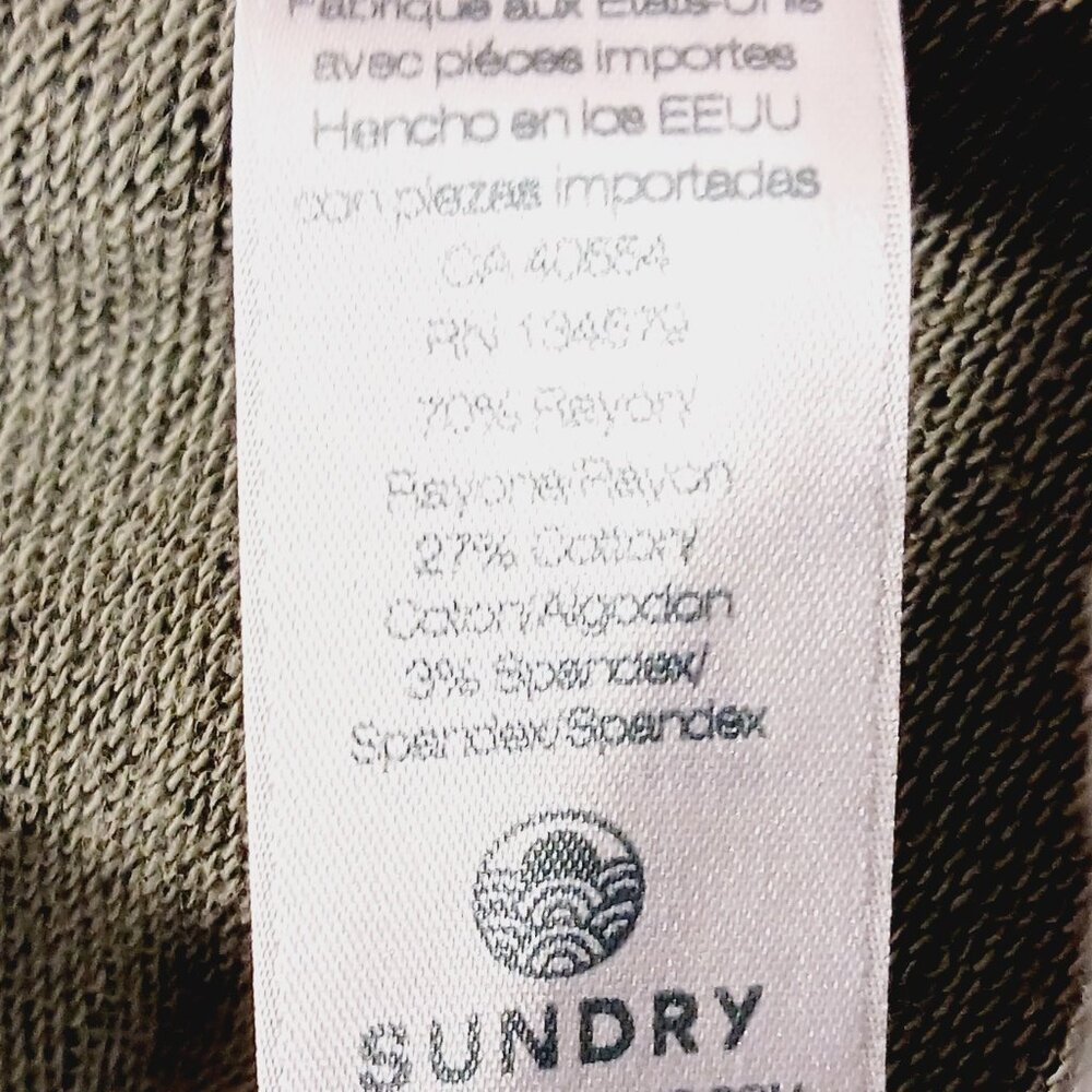 SUNDRY for EVEREVE, Cargo Joggers, Sweatpants, Size Small, Evergreen, High Rise - Picture 14 of 15